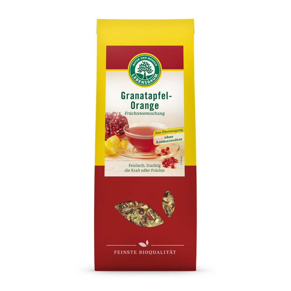 Ceai cu rodie si portocala ecologic 75g Lebensbaum