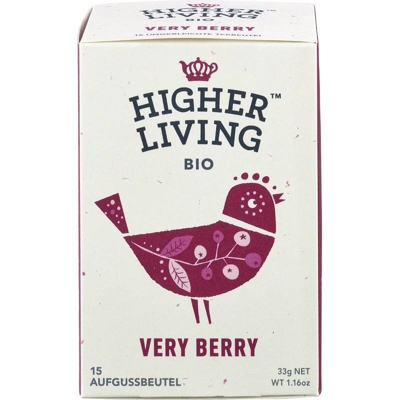 Ceai bio de fructe very berry, 33g, higher living 1