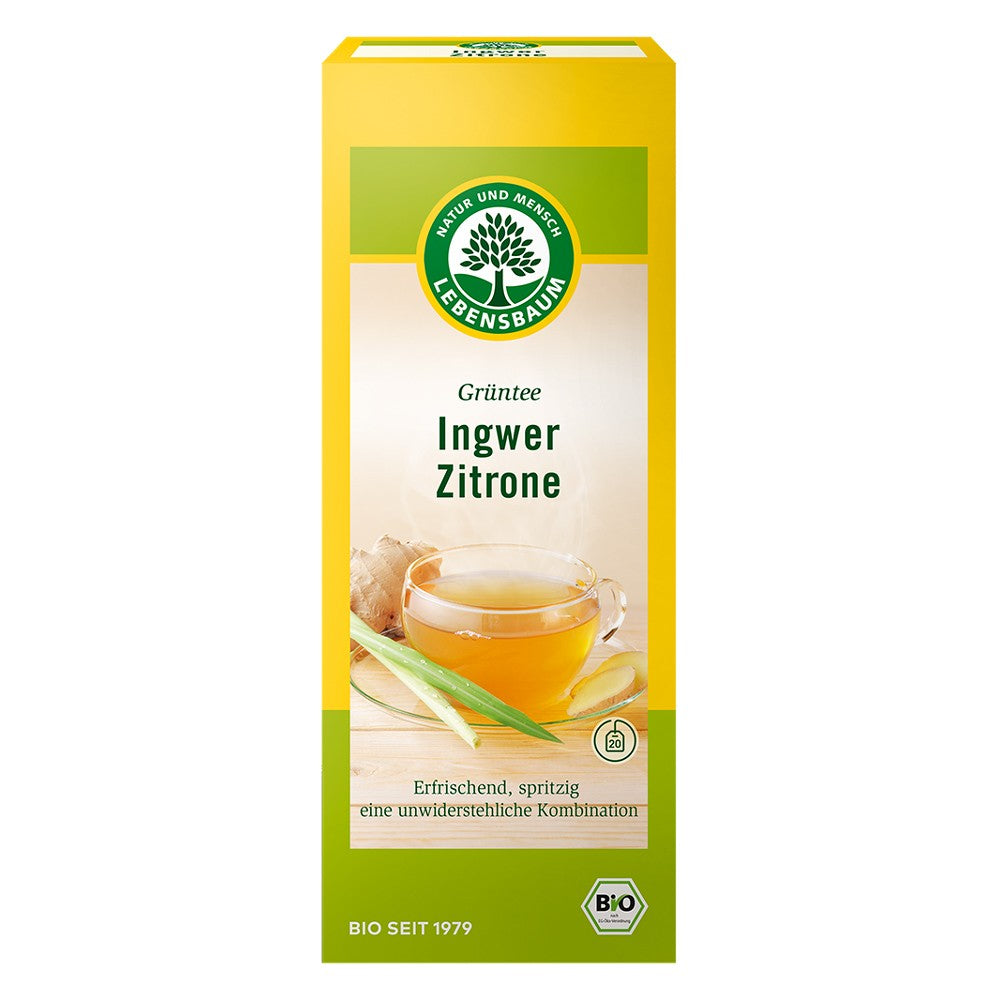 Ceai cu ghimbir si lamaie ecologic, 40g, lebensbaum