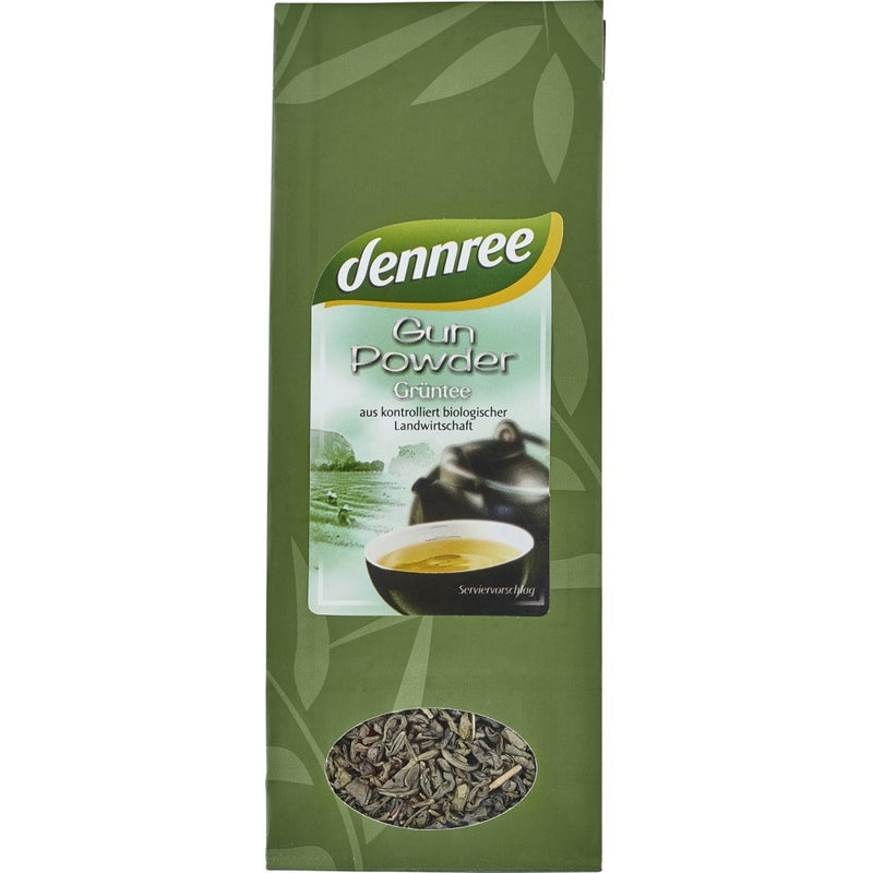 Ceai verde gun powder ecologic, 100g, dennree 1
