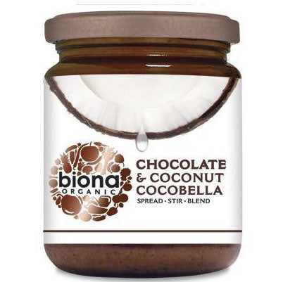 Unt de cocos cu ciocolata cocobella bio, 250g, biona 1