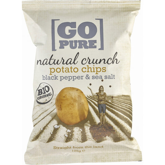 Chipsuri de cartofi cu sare si piper coapte manual 125g GoPure
