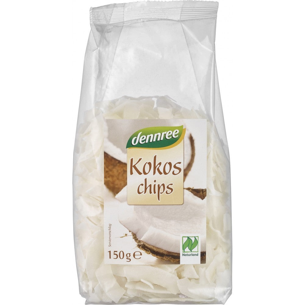 Chipsuri de cocos bio ecologice 150g Dennree