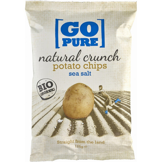 Chipsuri din cartofi cu sare coapte manual 125g GoPure