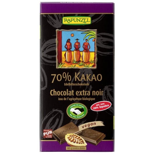  Ciocolata bio amaruie 70% cacao HIH