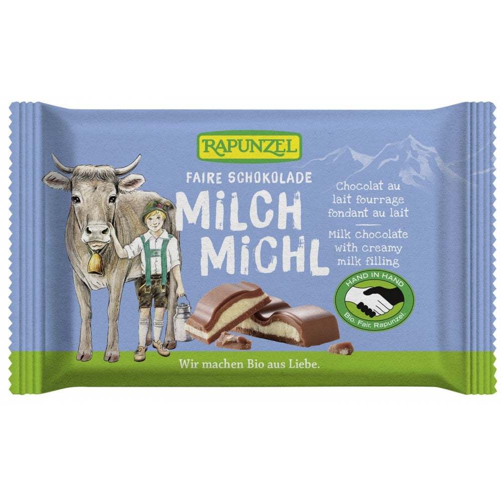 Ciocolata bio cu lapte si crema de lapte 100g Rapunzel