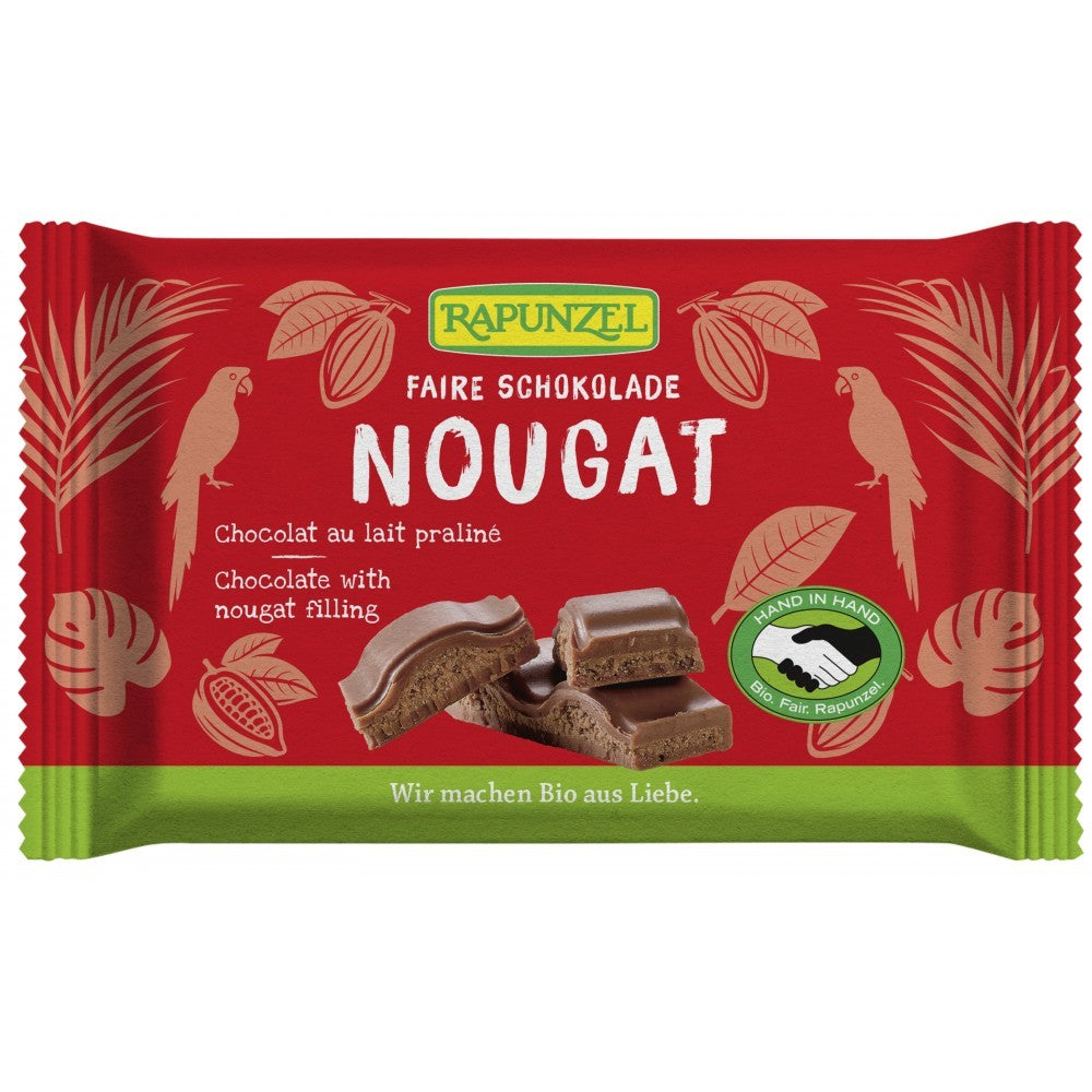 Ciocolata Bio Nougat Cristallino HIH  100g Rapunzel