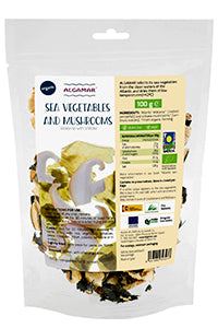 Alge marine cu ciuperci shiitake raw, 100g, Algamar                                                    1