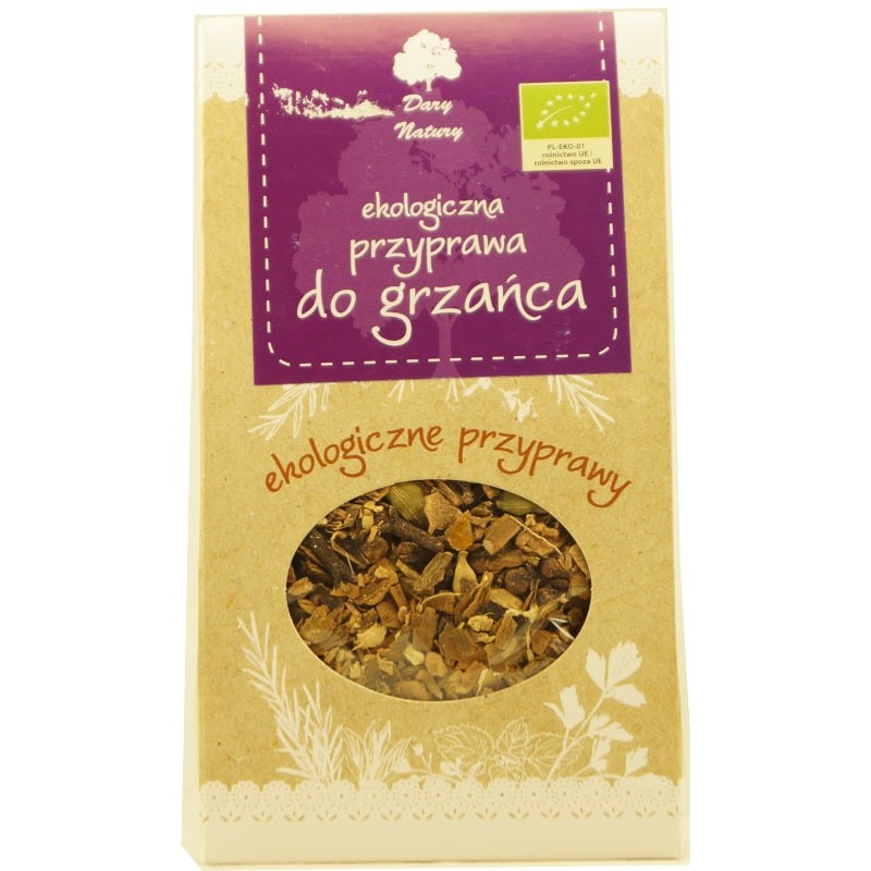 Condimente Aromate Bio 50g Dary Natury, amestec ecologic în ambalaj kraft.