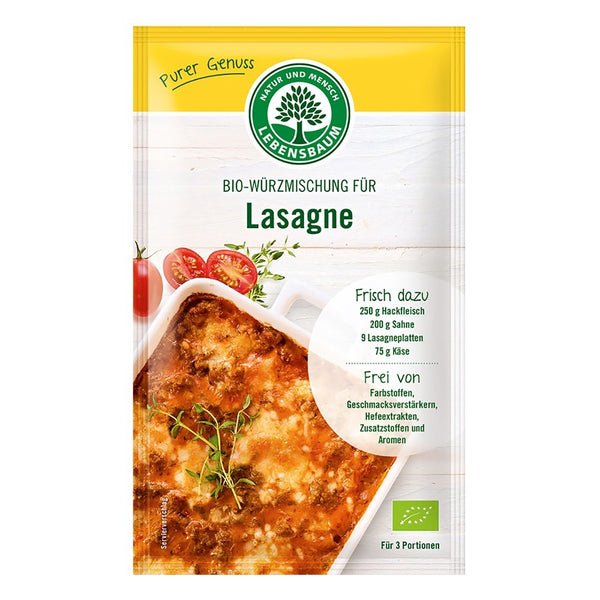  Condimente bio pentru lasagna bio, 45g, lebensbaum