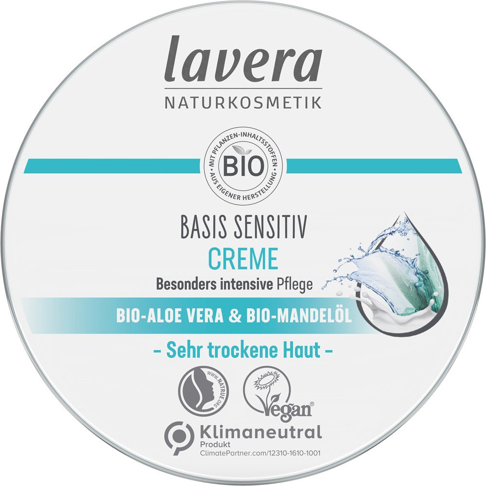 Crema basis sensitiv cu aloe vera si ulei de migdale bio 150ml Lavera