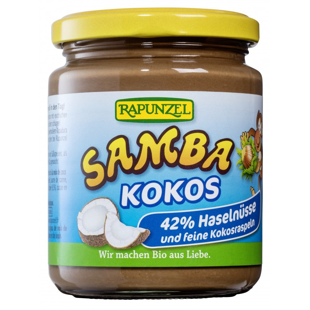 Crema de ciocolata bio cu alune si cocos  250g Rapunzel