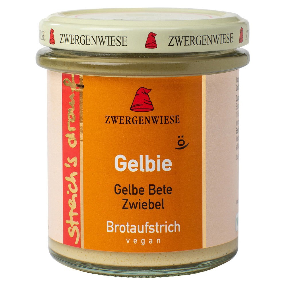 Crema tartinabila vegetala bio Gelbie cu sfecla galbena si ceapa 160g Zwergenwiese