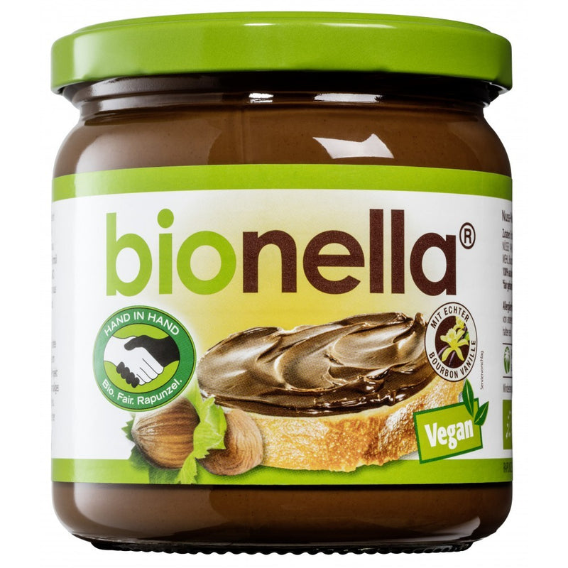 Crema vegana de alune cu ciocolata Bionella 1
