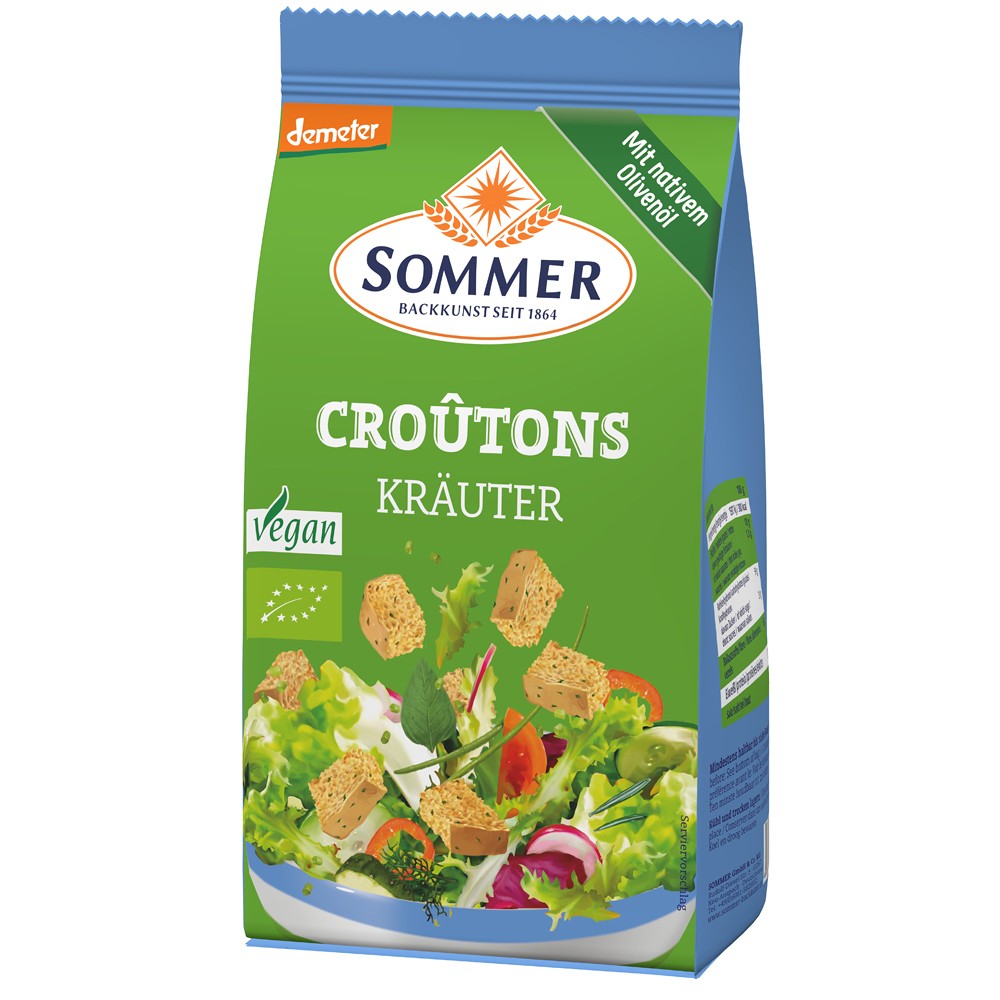 Crutoane vegane cu ierburi 100g Sommer