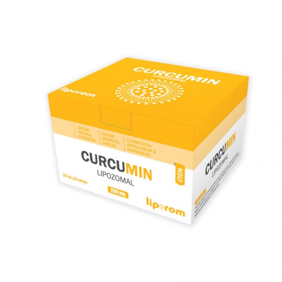 Curcumin lipozomal 200mg, 30 plicuri, liporom 1