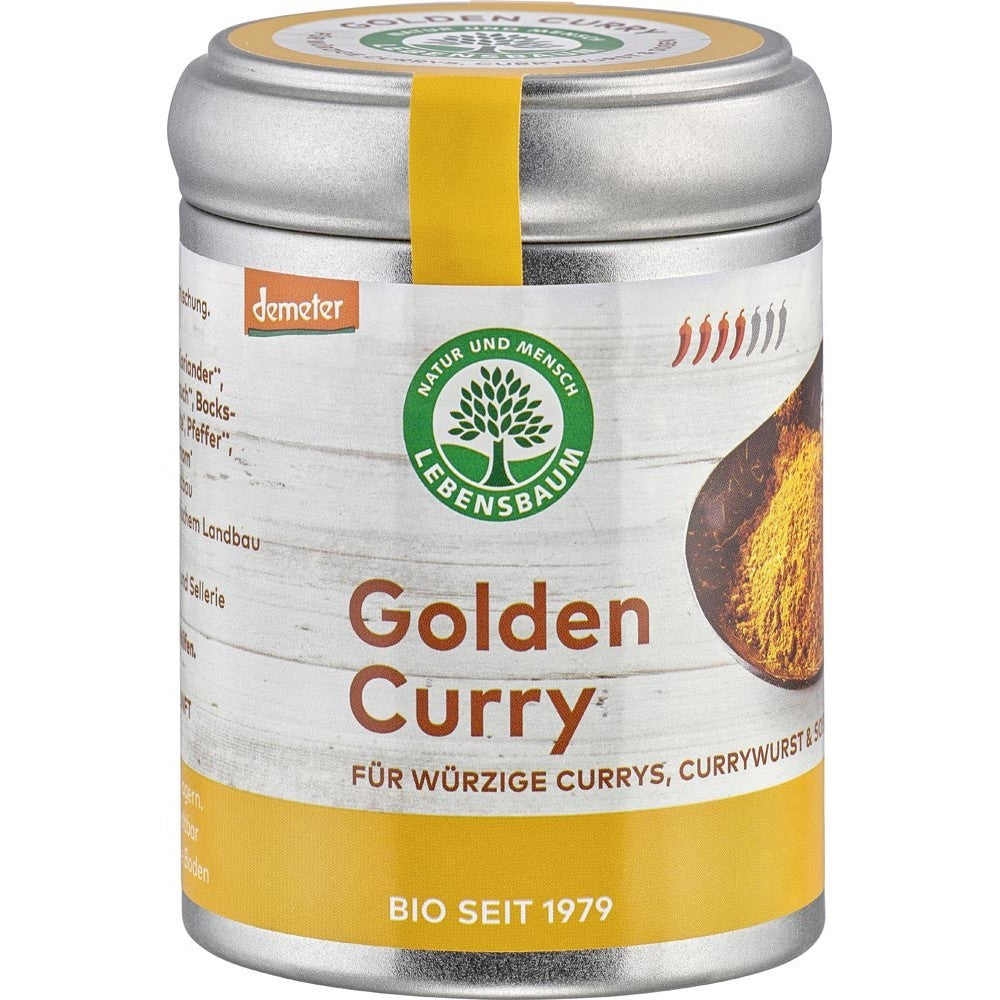 Curry auriu pentru orez legume si carne 55g Lebensbaum