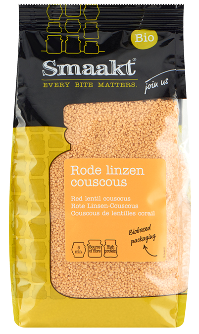 Cuscus din linte rosie, bio, 375g, Smaakt                                                               1