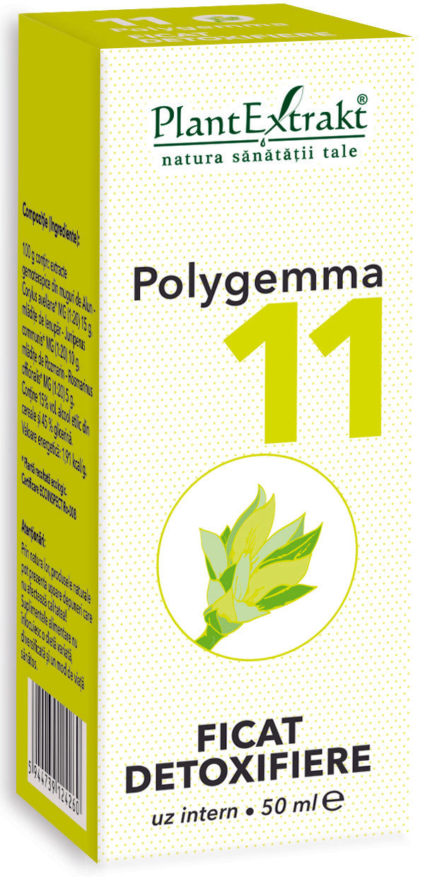 Polygemma 11 ficat detoxifiere, 50 ml, plantextrakt 1