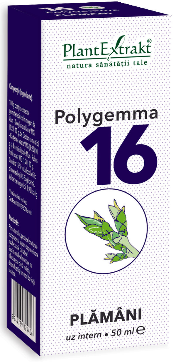  Polygemma 16, plămâni, 50 ml, plantextrakt
