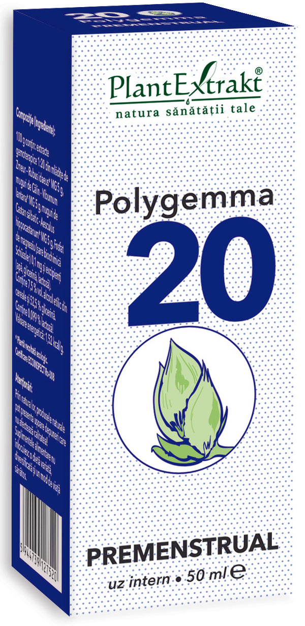  Polygemma 20, premenstrual, 50 ml, plantextrakt