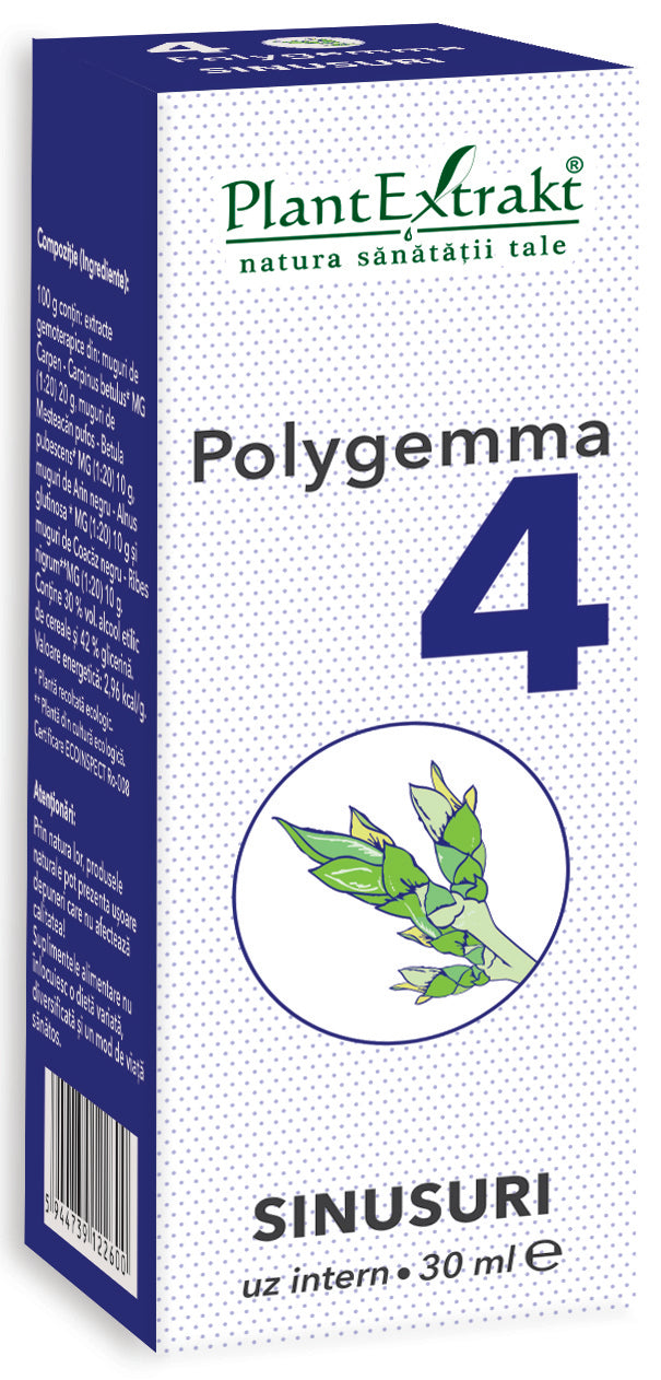 Polygemma 4, sinusuri, 30 ml, plantextrakt 1