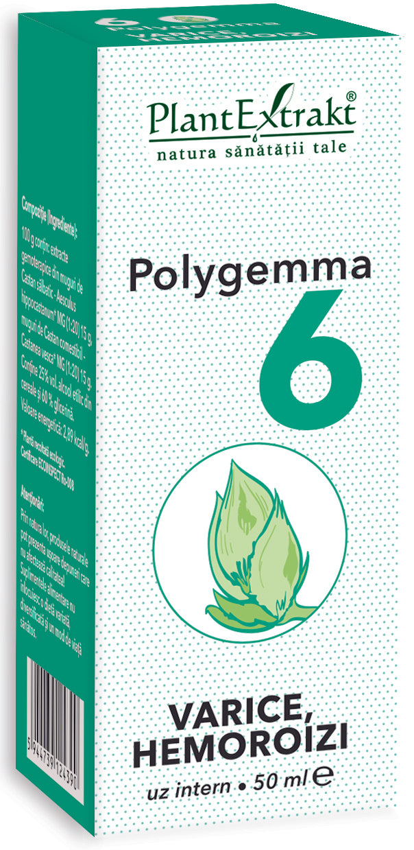 Polygemma 6 varice și hemoroizi, 50 ml, plantextrakt 1