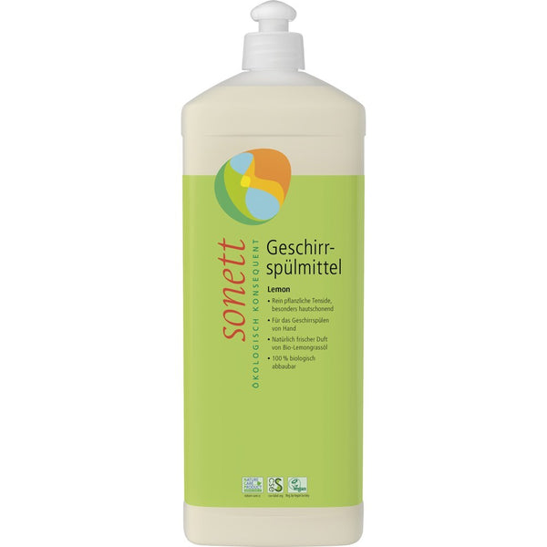  Detergent ecologic pentru spalat vase cu lamaie bio, 1l, sonett