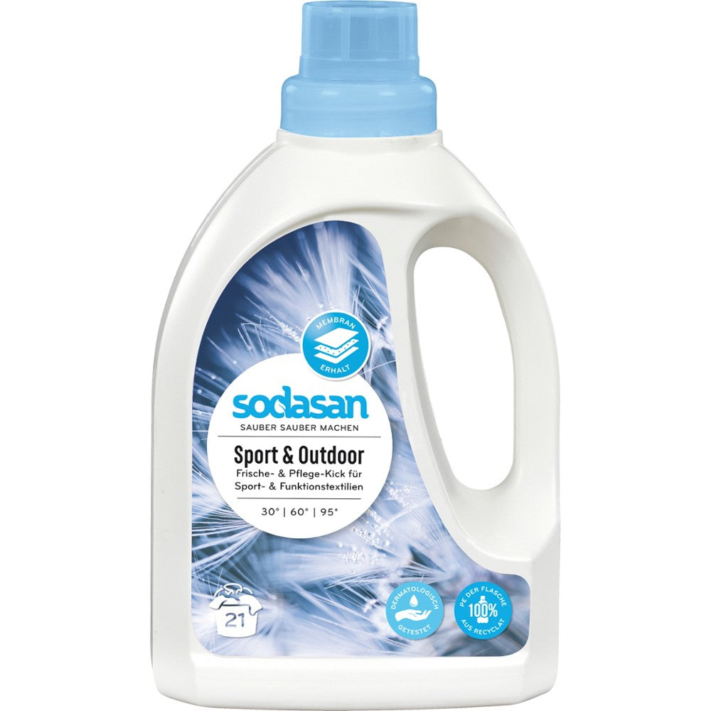 Detergent, bio, lichid activ sport pentru echipament sportiv, 750ml, sodasan