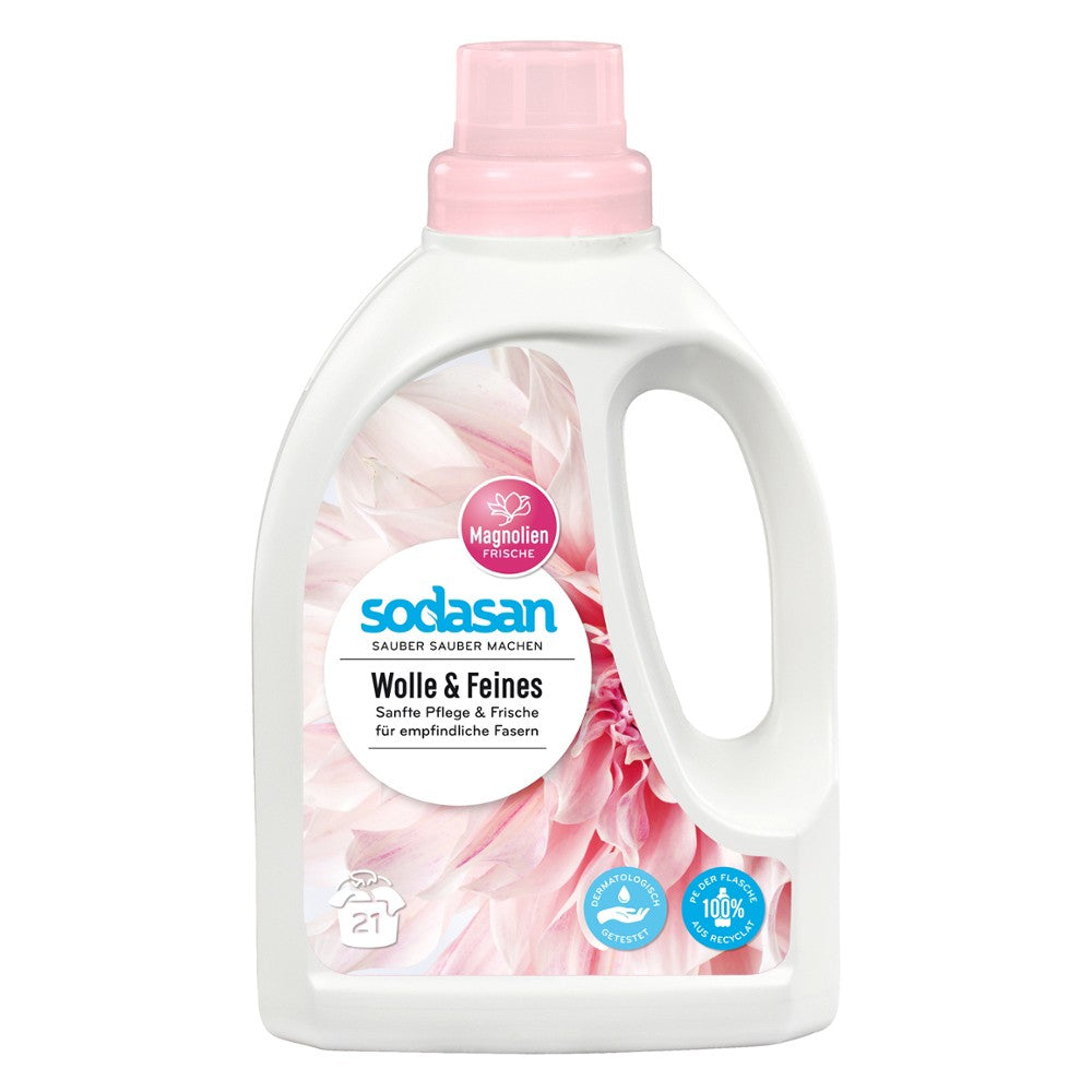 Detergent, bio, lichid pt. Lana, matase si rufe delicata, 750 ml, sodasan