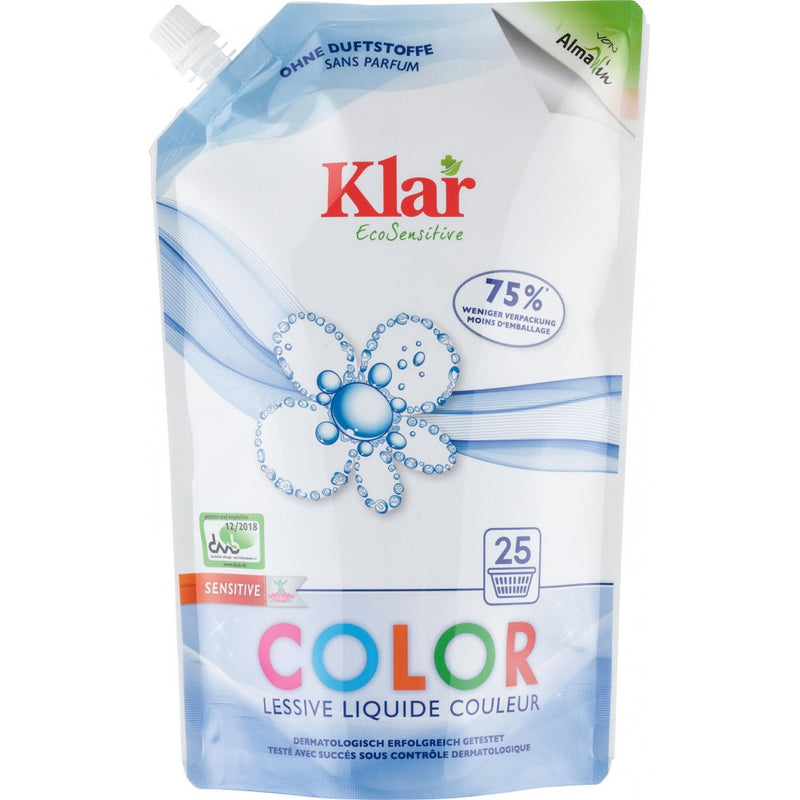 Detergent lichid pentru rufe colorate ecologic, 1,5l, klar 1