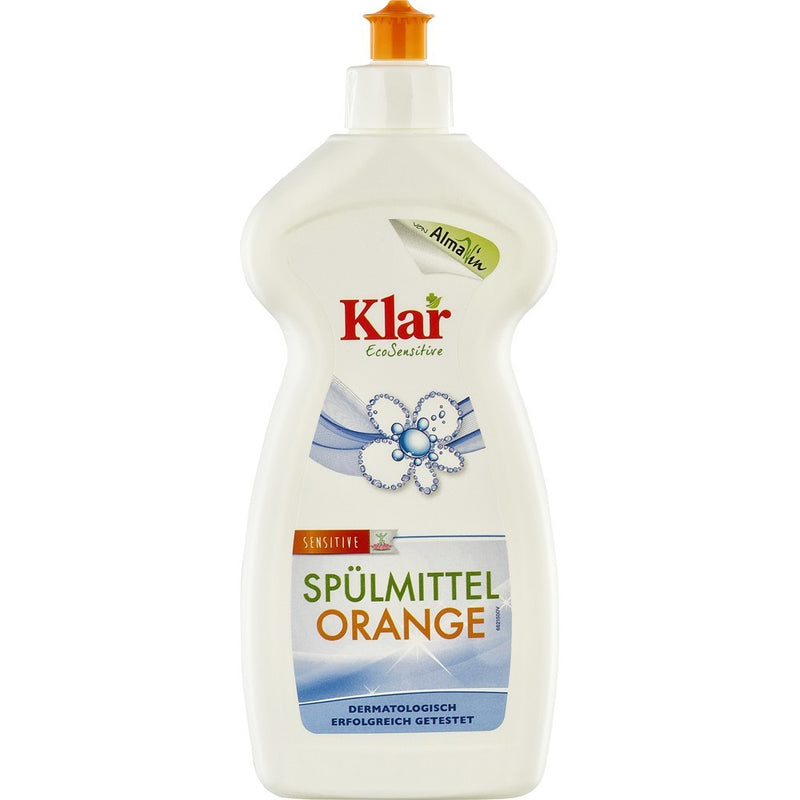 Detergent lichid sensitiv cu portocala pentru vase, 500ml, klar 1