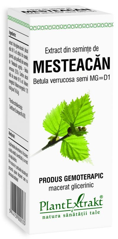 Extract din semințe de mesteacăn, 50 ml, flacon alb, etichetă verde, Plantextrakt.