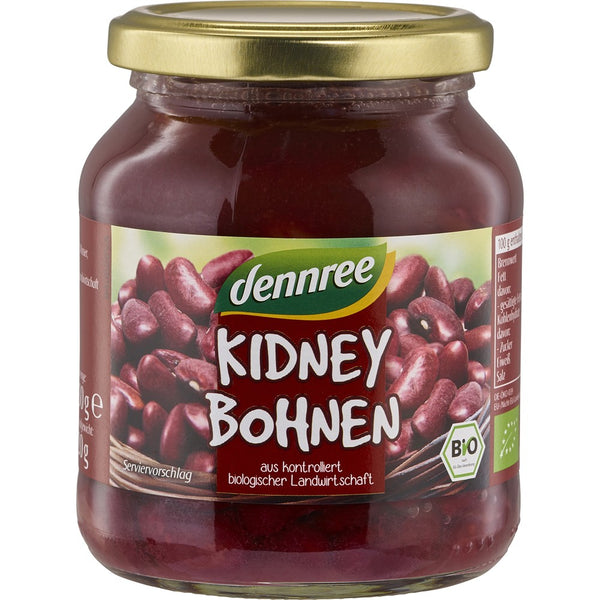  Fasole kidney la borcan, 350g, dennree