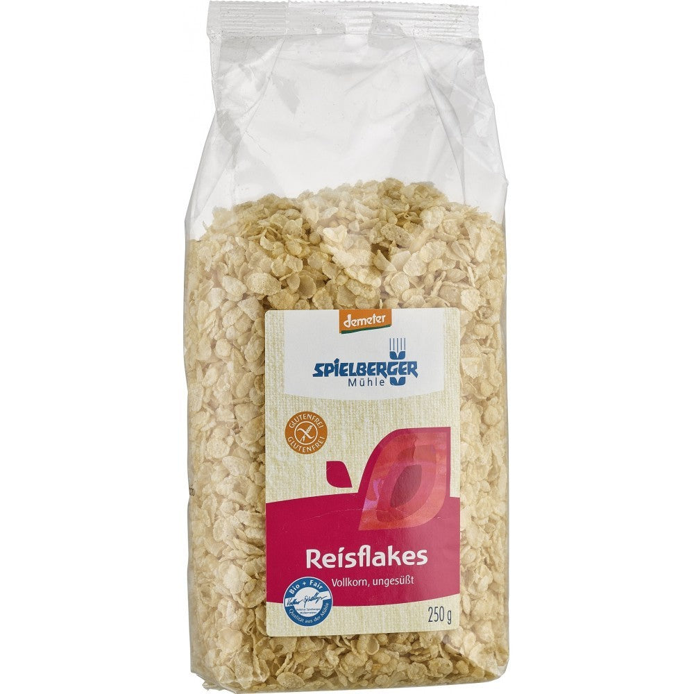 Fulgi bio de orez integral fara gluten Demeter 250g Spielberger