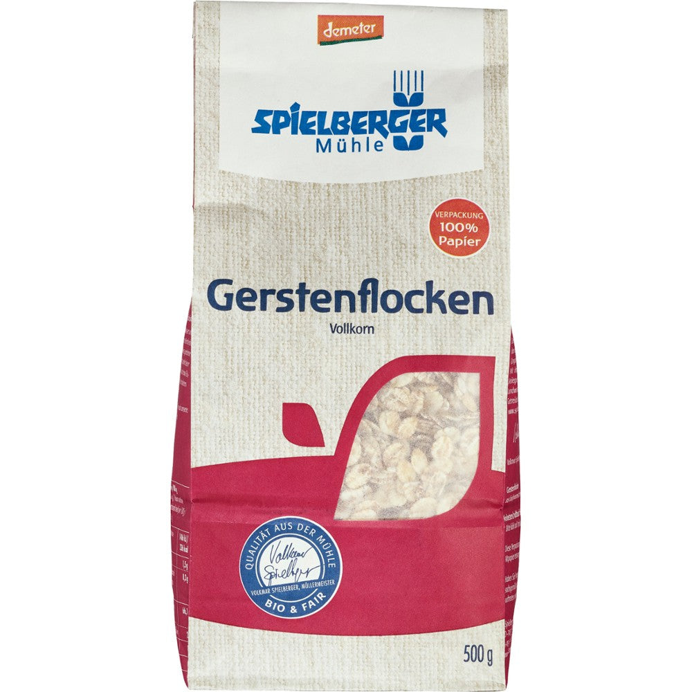Fulgi de orz bio Demeter 500g Spielberger