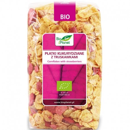 Fulgi de Porumb cu Capsuni Bio 250g Bio Planet