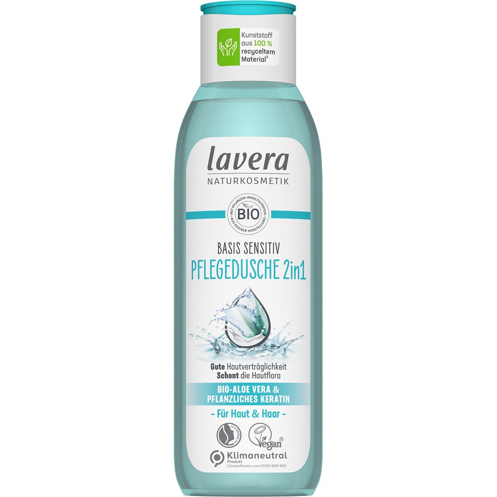 Gel de dus 2 in 1 cu aloe vera bio si cheratina vegetala 250ml Lavera
