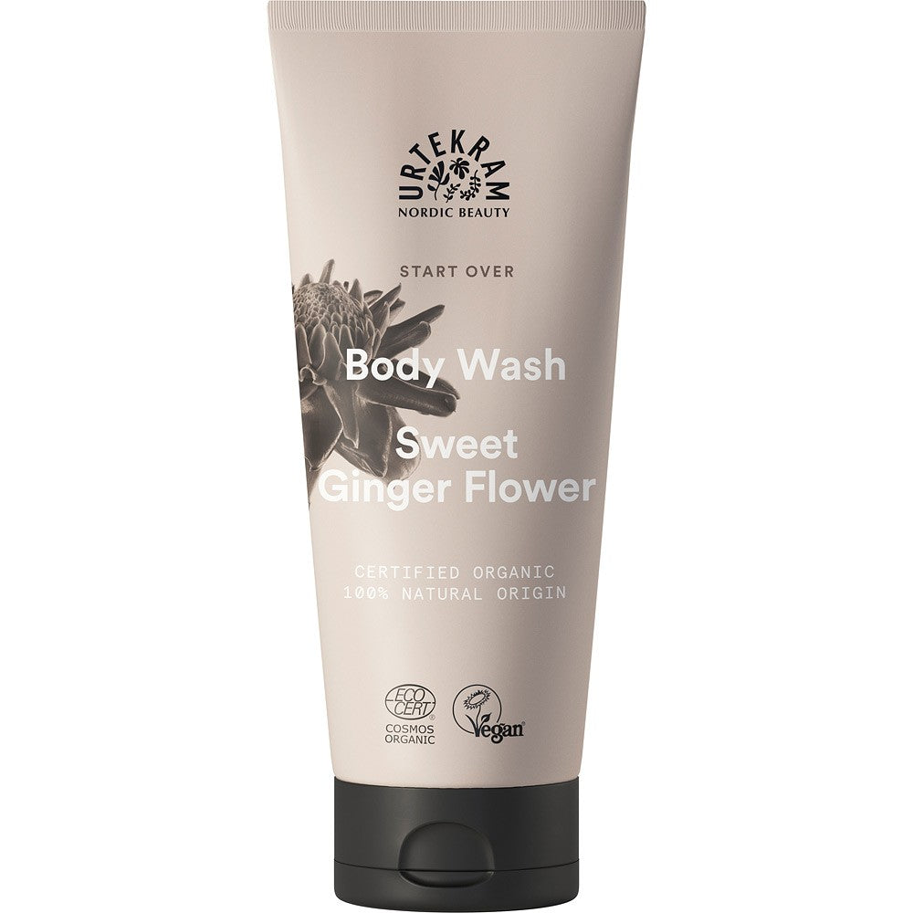 Gel de dus cu flori de ghimbir 200ml Urtekram
