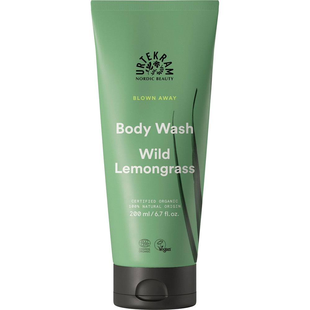 Gel de dus cu lemongrass salbatic bio 200ml Urtekram