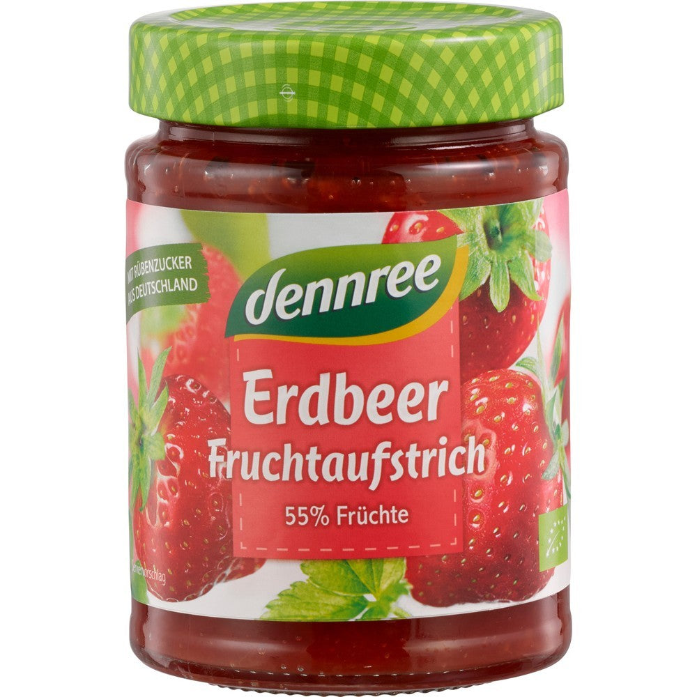 Gem de capsuni, bio, 340g, dennree