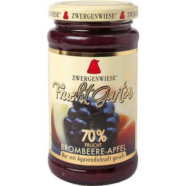 Gem de fructe fără zahăr, Zwergenwiese, etichetă cu fructe de pădure, capac crem.