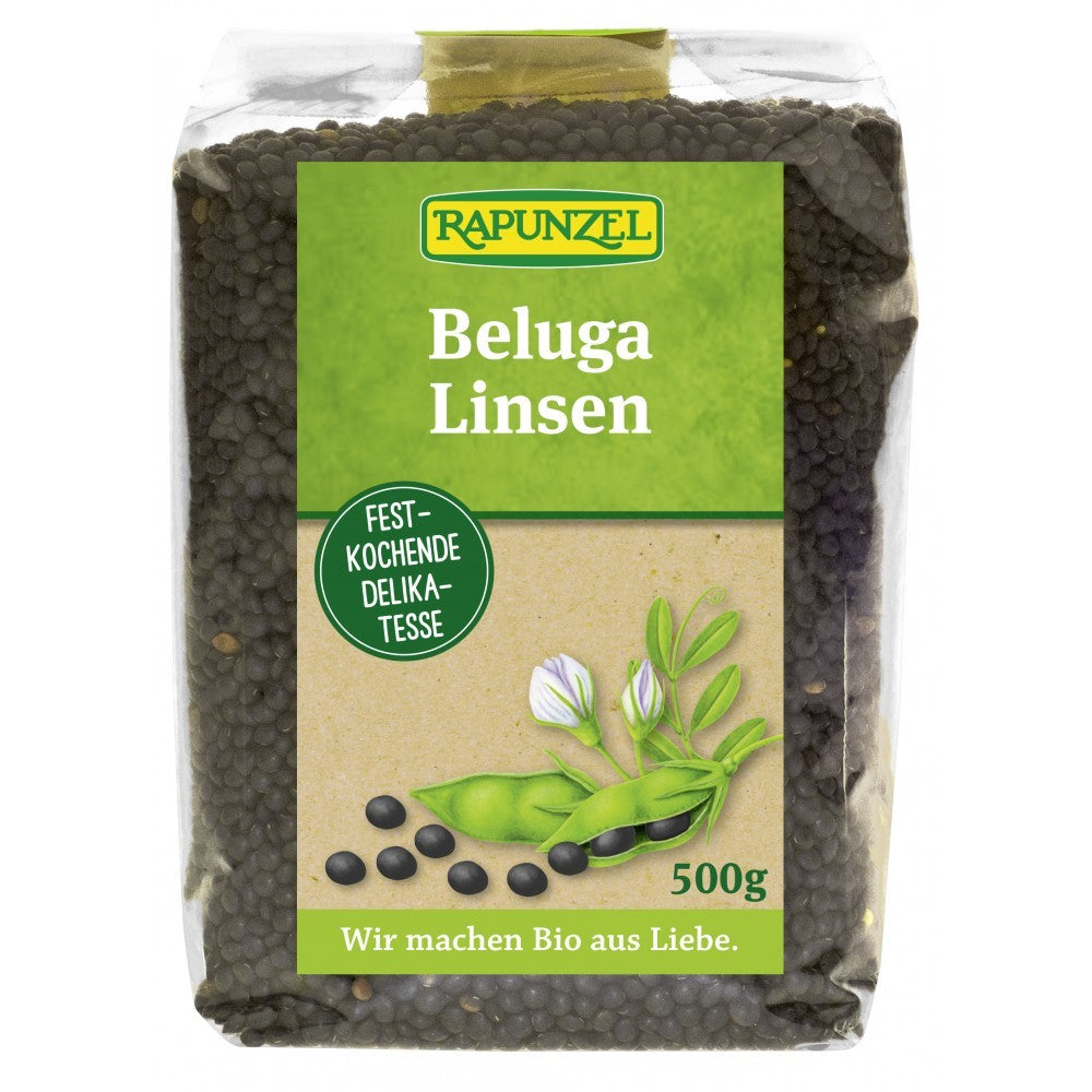 Linte Beluga bio neagra mica 500g Rapunzel
