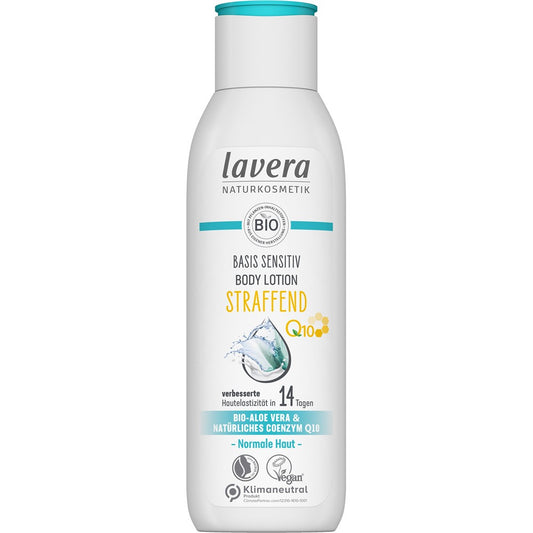 Lotiune de corp Sensitiv pentru fermitate cu aloe vera bio si coenzima Q10 250ml Lavera