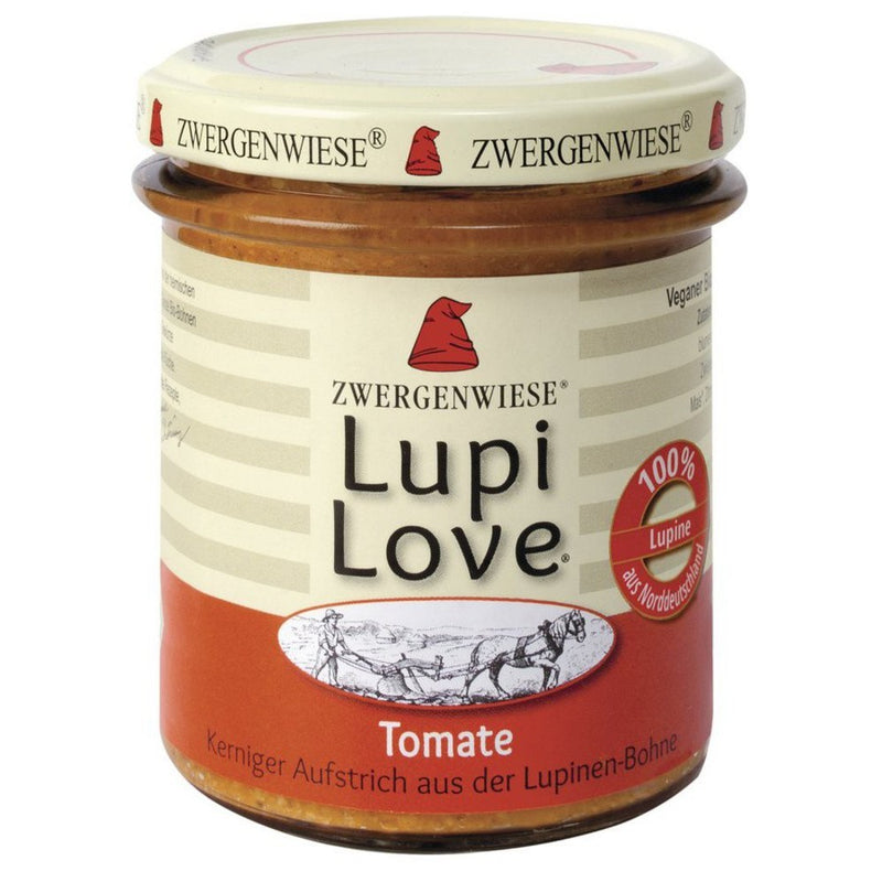 Lupi love crema tartinabila din lupin si tomate, 165g, zwergenwiese 1