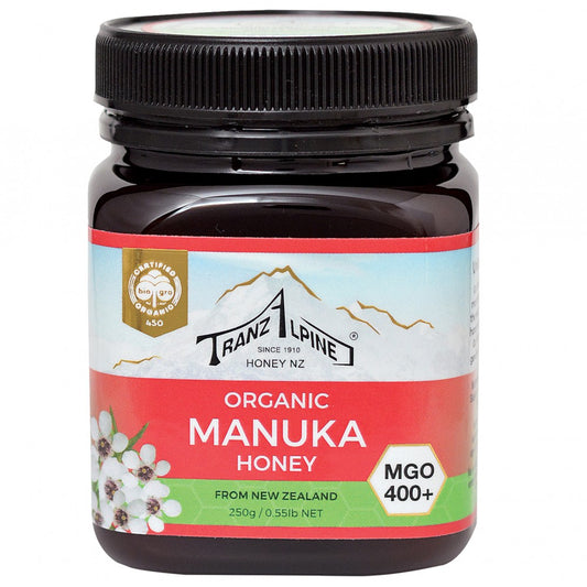 Miere bio de manuka mgo 400, 250g, tranzalpine