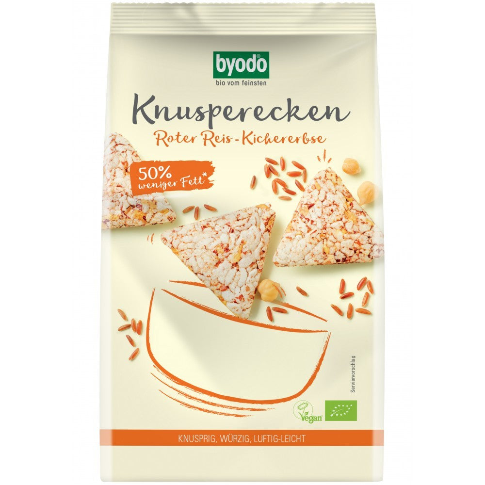Mini Crackers din orez rosu si naut fara gluten  90g Byodo