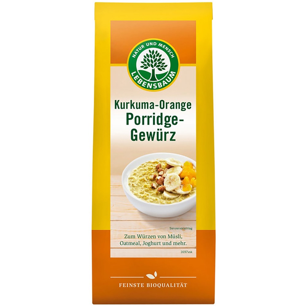 Mix de condimente bio pentru terci cu curcuma si portocala 50g Lebensbaum