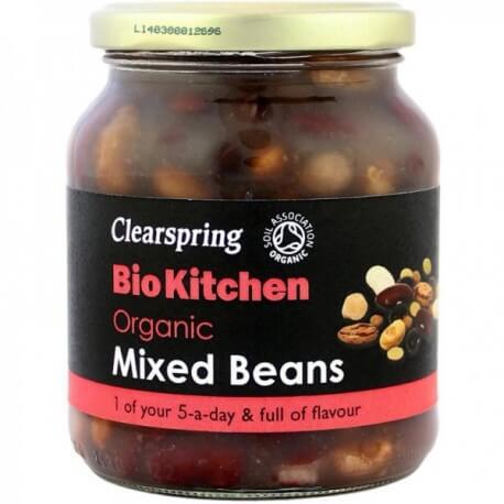 Clearspring Mix Leguminoase Suc Bio, eco, borcan 350g, leguminoase diverse.