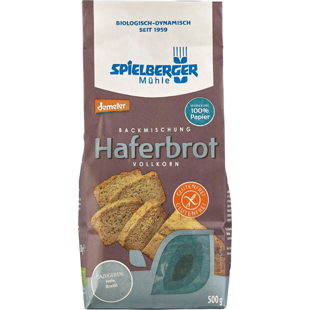 Mix pentru paine din ovaz fara gluten bio 500g Spielberger